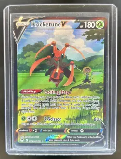 2022 Pokemon SWSH Silver Tempest Kricketune V Trainer Gallery Holo #TG12/TG30 - Image 1