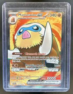 2025 Pokemon Journey Together Mamoswine ex #174/159 - Image 1