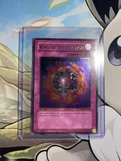 Yugioh - ULTIMATE RARE HOLO - 1st Ed - DPKB-EN037 - Ring Of Destruction - LP - Image 1