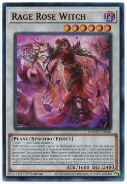 Rage Rose Witch DOOD-EN040 Ultra Rare NM Yu-Gi-Oh! TCG #2 - Image 1