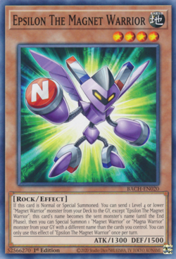 Epsilon The Magnet Warrior - BACH-EN020 - Common - 1st Edition - Lightly Played - Image 1