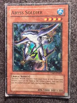 Yugioh Abyss Soldier CMC-EN001 Super Rare Unlimited Edition HP - Image 1