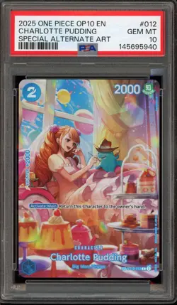 One Piece CCG Charlotte Pudding Special Alternate Art ST12-012 PSA 10 Gem Mint - Image 1