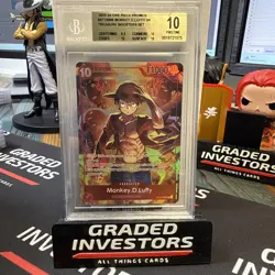 Monkey.D.Luffy 2024 One Piece Promo ST10-006 BGS 10 GEM MINT Treasure Boosters - Image 1