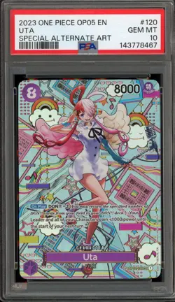 One Piece CCG Uta Special Alternate Art OP02-120 PSA 10 Gem Mint - Image 1