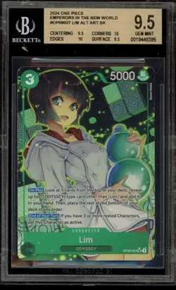 One Piece CCG Lim Emperors In the New World Alt Art OP09-037 BGS 9.5 - Image 1