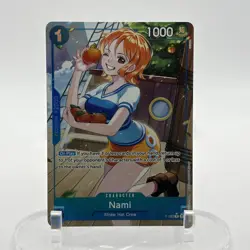 One Piece Nami P-053 Full Art PR Foil - Premium Booster NM ENGLISH - Image 1