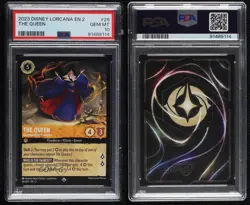 2023 Disney Lorcana - Rise of the Floodborn 2 Queen Commanding Presence PSA 10 - Image 3