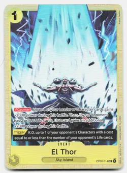 El Thor (Best Selection Vol. 2) OP05-114 One Piece Promotion Cards One Piece NM - Image 1