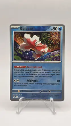 Pokemon TCG Goldeen Prismatic Evolutions Masterball Holo Card 020/131 S&V NM - Image 1