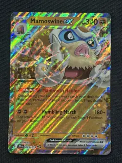 Pokemon Mamoswine ex 079/159 Sv09 Double Rare Holo 340HP Card - Image 1