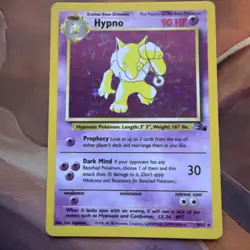 Pokemon Hypno Holo 8/62 Base Set WOTC 1999 MP+ Vintage Holographic Card - Image 1