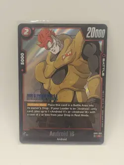 Dragon Ball Z Super Card Fusion World Manga Android 16 SB01-002 Rare - Image 1