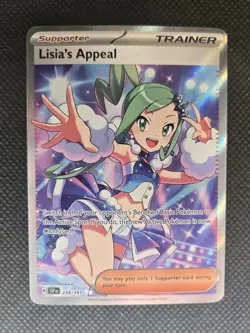Lisia's Appeal Ultra Rare SV08: Surging Sparks 234/191 LP-NM Pokemon Card - Image 3