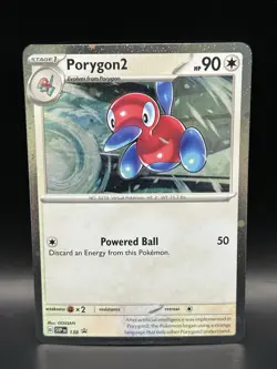 Porygon2 138 (Swirl) - Pokemon Scarlet & Violet Black Star Promo Card - NM - Image 1