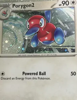 Porygon2 138 (Swirl) - Pokemon Scarlet & Violet Black Star Promo Card - NM - Image 2
