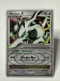 Pokemon Arceus LV.X DP56 Diamond & Pearl Holo Promo Card - Creased +++ - Image 1