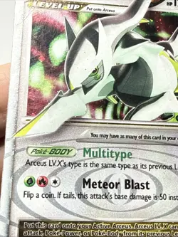 Pokemon Arceus LV.X DP56 Diamond & Pearl Holo Promo Card - Creased +++ - Image 5