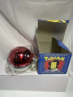 23K Gold Plated CHARIZARD Trading Card 1999 Burger King Sealed Blue Box - Image 2