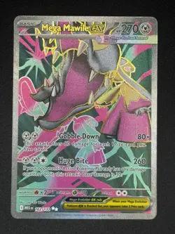 Pokemon TCG Mega Mawile Ex 162/132 Mega Evolution Illustration Rare Card - Image 1
