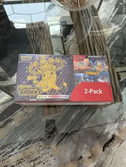 Pokemon Surging Sparks ETB + Booster Bundle Costco 2-pack Sealed - Image 1