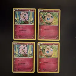 Pokemon TCG Jigglypuff Basic Card Lot - 4 Cards - Image 1