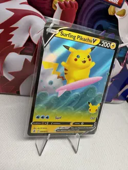 Pokemon Surfing Pikachu V Celebrations 008/025 NM Ultra Rare Holo Card - Image 2