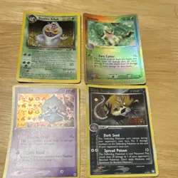 Pokemon TCG Team Rocket Returns Holo Lot Dark Raticate Grovyle Arbok 4 Cards - Image 1