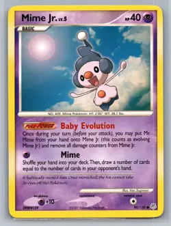Mime Jr. Diamond and Pearl #90/130 Common Pokemon Card - Image 1