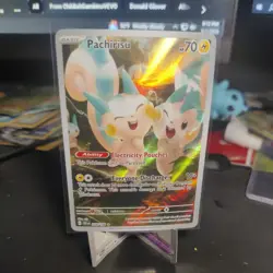 Pokemon TCG Pachirisu Holo Card 208/198 Scarlet & Violet Illustration Rare - Image 1