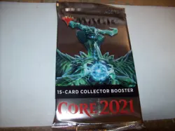 MTG CORE 2021 15 CARD COLLECTOR BOOSTER PACK STILL SEALED FREE SHIPPING - Image 1