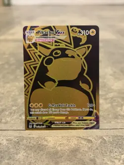 Pokemon TCG Lost Origin Pikachu VMAX Gold Hyper Rare Card TG29/TG30 - Image 1