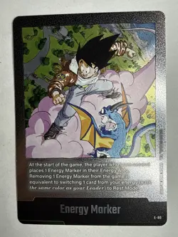 Energy Marker E-80 Silver Goku Manga Booster 02 Dragon Ball Card English - Image 1
