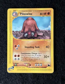 Piloswine 43/144 - Skyridge - Uncommon - e-Reader Pokemon Card - LP - Vintage - Image 1