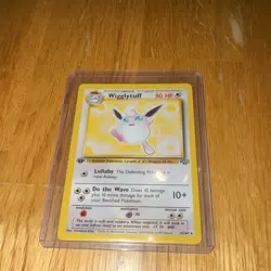Pokemon Wigglytuff 32/64 Jungle 80 HP Rare Regular 1st Edition Card English - Image 1