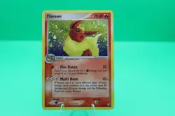 Pokemon Card Flareon EX Holo Card Unseen Forces 5/115 Rare 2005 HP small Crease - Image 1