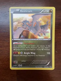 Reshiram 63/108 Holo Rare XY - Roaring Skies Pokemon Card - Image 1