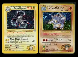 Lt. Surge's Magneton 8/132 Gym Heroes 2000 Brock's Rhydon Pokemon Card Lot WOTC - Image 1