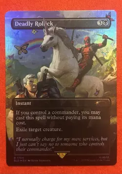 Deadpool Deadly Rollick NM / M Secret Lair Borderless FOIL - Image 1