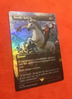 Deadpool Deadly Rollick NM / M Secret Lair Borderless FOIL - Image 2