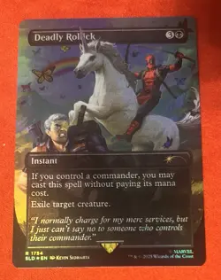 Deadpool Deadly Rollick NM / M Secret Lair Borderless FOIL - Image 3