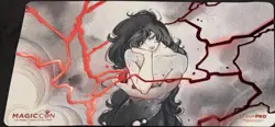 Magic Con Las Vegas 2025 Exclusive Foil Playmat Lightning Bolt Peach Momoko - Image 1