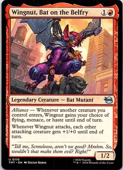 Teenage Mutant Ninja Turtles #110 Wingnut, Bat on the Belfry - Image 1