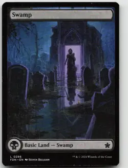 Magic: The Gathering Swamp (0286) 286 Land Foundations NM - Image 1