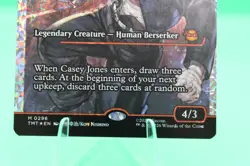 Magic the Gathering TMNT Casey Jones Vigilante #0296 Showcase Fracture Foil - Image 3