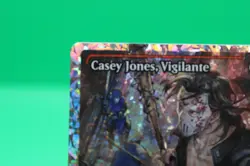 Magic the Gathering TMNT Casey Jones Vigilante #0296 Showcase Fracture Foil - Image 4