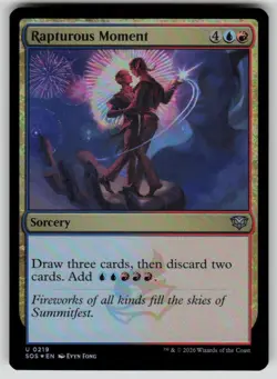 Rapturous Moment Foil Uncommon Secrets of Strixhaven 219 MTG Near Mint 2026 - Image 1