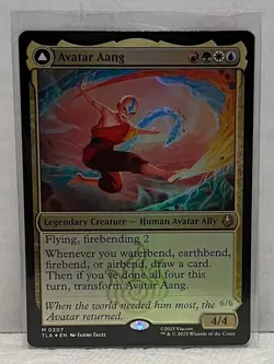 Avatar Aang, Aang Master of Elements FOIL Avatar: The Last Airbender MTG - Image 1