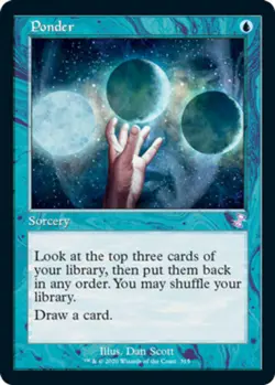 [1x] Ponder - Foil Near Mint, English Time Spiral Remastered MTG Magic - Image 1