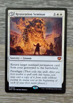 RESTORATION SEMINAR ~ NM ~ MTG Magic - 0030 SOS Secrets of Strixhaven - Image 1